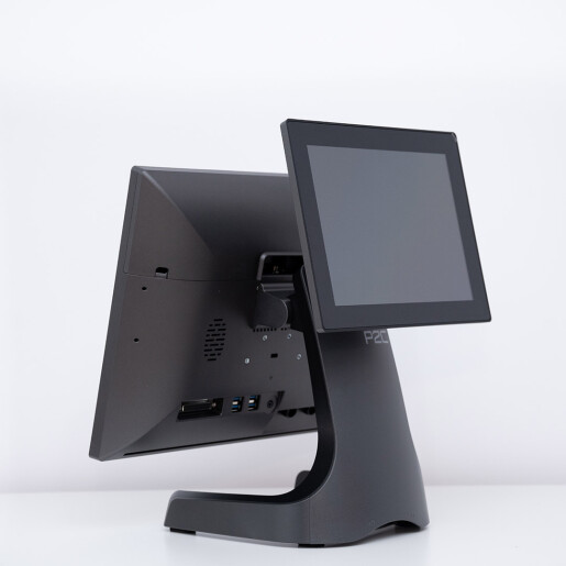 POS All in One model P2C seria N250 cu procesor Intel N97, 16BG DDR si 128GB SSD - GRI