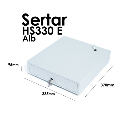Sertar metalic de Bani HS-330E Alb