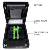 Imprimanta etichete coduri de bare TSC - DA-210 USB