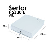Sertar metalic de Bani HS-330E Alb