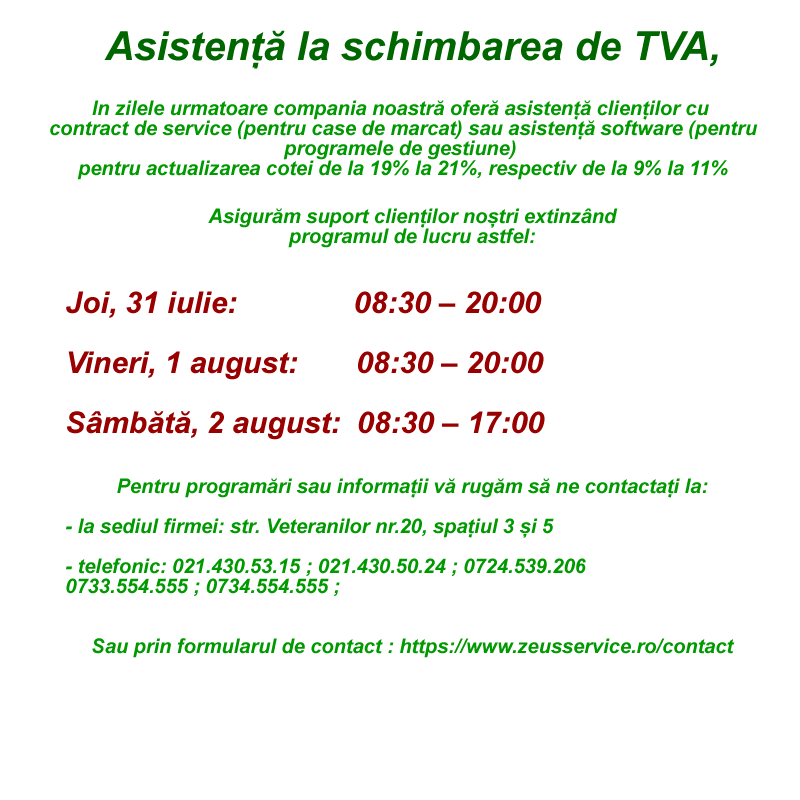 Schimbare TVA 2025